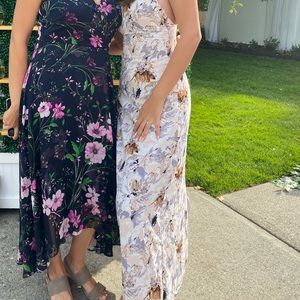 Lulus Floral Maxi Dress with Slit